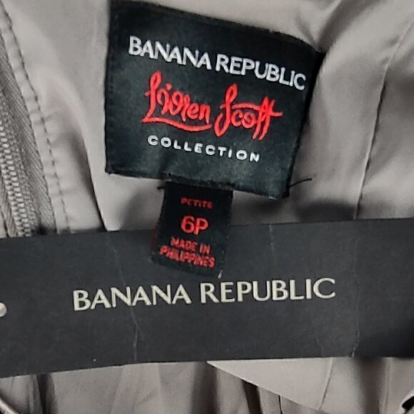 Banana Republic L’wren Scot Silver Sequin Wiggle Cocktail Dress Size 6P (NWT) - Picture 12 of 15